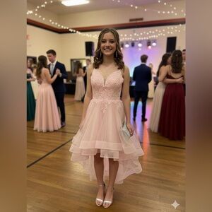 Source Unknown Blush High-Low Dress